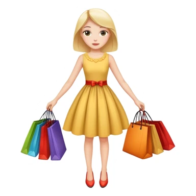 Can u make this girl online dress shopping  sticker