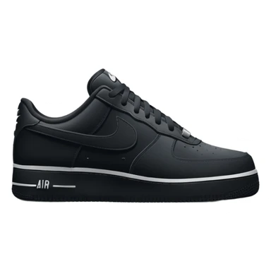 Nike Air Force 1 All Black OG Criminal Low Top Sneaker sticker