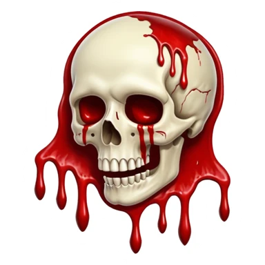 3D rotting corpse jumping in the air. In the style of your bloody skull art. More blood sticker