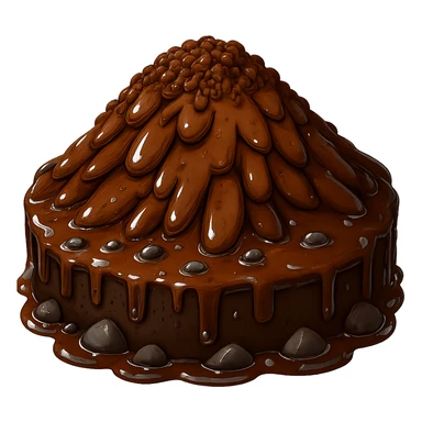 Make the wet soil look even wetter with more visible water and shine, keeping the emoji style look intact. sticker