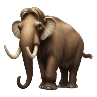 Hyper realistic mammoth  sticker