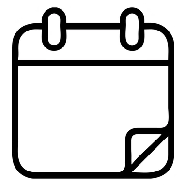 calendar with faded pages sticker