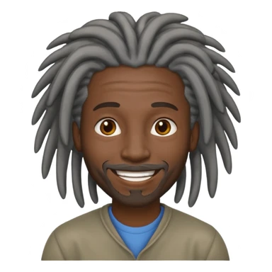 Homem negro de dreads grisalhos sticker