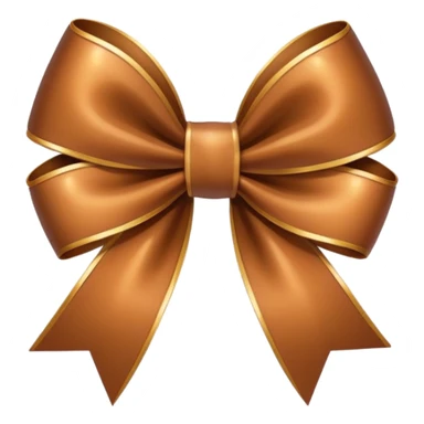 Crie um emoji de laço marrom sticker