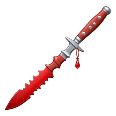 cuchillo con gotas de sangre sticker