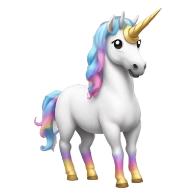 a unicorn wearing a bikini sticker