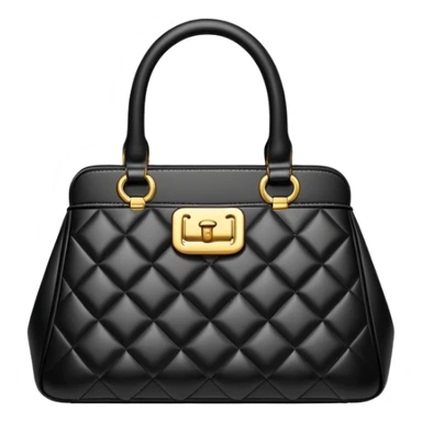 A luxury black handbag sticker
