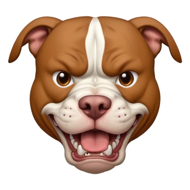 super angry pitbull sticker