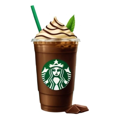 Starbucks iced coffee with Dubai chivalry bar with green filling and burn Khalifa  sticker