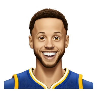 stephen curry smiling with grillz sticker
