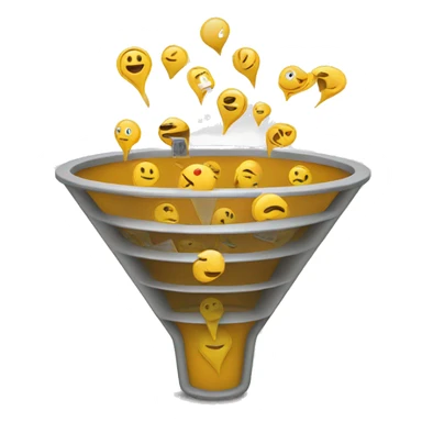 marketing sales funnel sticker