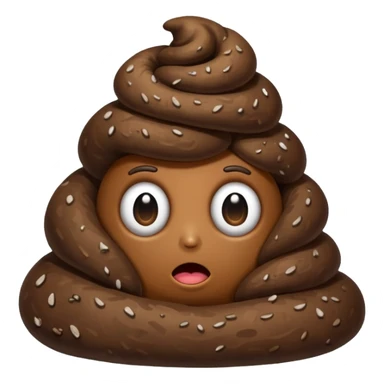 poop with a lot of stinky aura  sticker