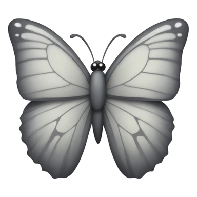Grey Butterfly sticker