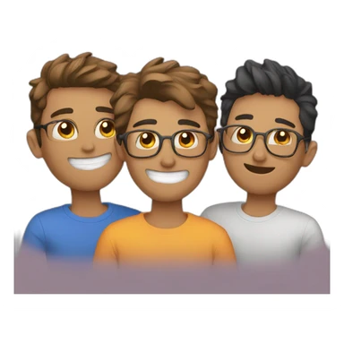 8 gay drunk friends from chat sticker