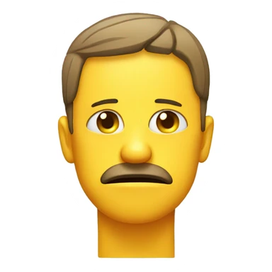 yellow tired face with eyebags sticker