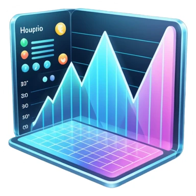Holographic graphs and charts sticker