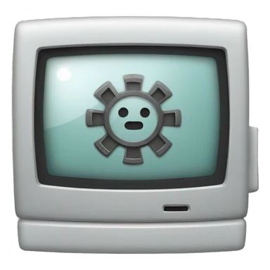 computer with a magnet and a gear sticker