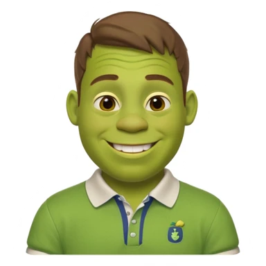 A gorgeous beautiful shrek that is very preppy sticker