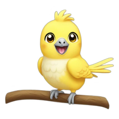 cute-yellow-cockatiel-thumbsup sticker