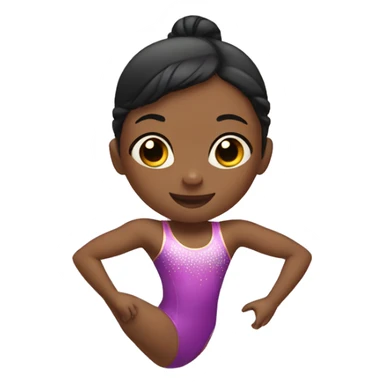 Little girl gymnastics  sticker