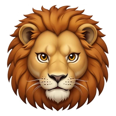 nasty lion looking sideways with mean fierce expression sticker