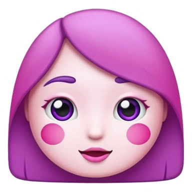 Purple pink and white hearts  background  sticker