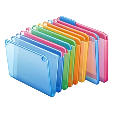 overlapping index dividers in a tier sticker