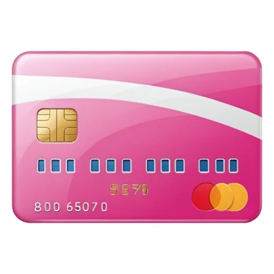 mix pink and white bank and credit card sticker