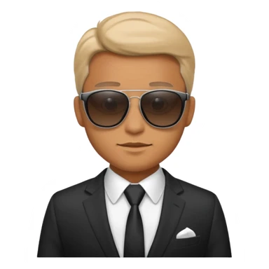 money, sunglasses, suit, man sticker