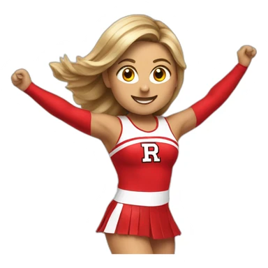 Rutgers Cheerleader sticker