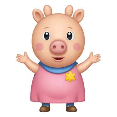pepa pig kakabroek sticker