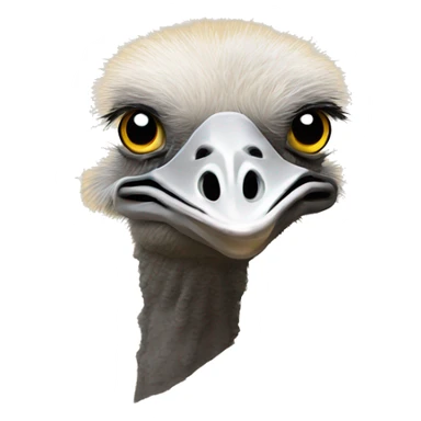 Ostrich head in sand sticker