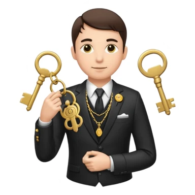 Official with Clusters of Keys Around Their Necks sticker