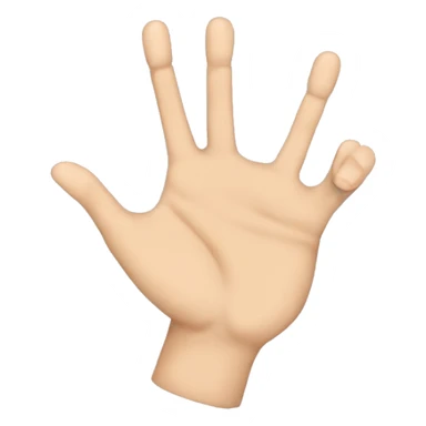 Hand gesture with fingers interlocked except for the index fingers which will touch tips and create a pointed arch sticker