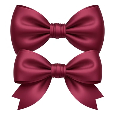 Double Bow Bordeaux  sticker