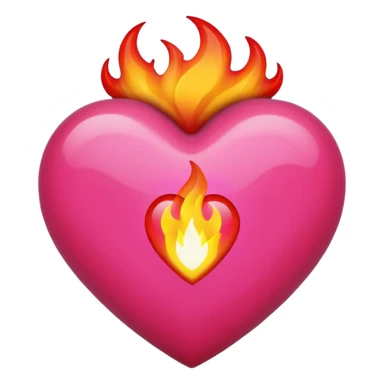 Black, red, hot pink heart make it way more flashy, lightly wreathed in flame tone down the flames a little way less flsmes sticker