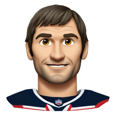 Alexander Ovechkin Realistic face without one tooth sticker