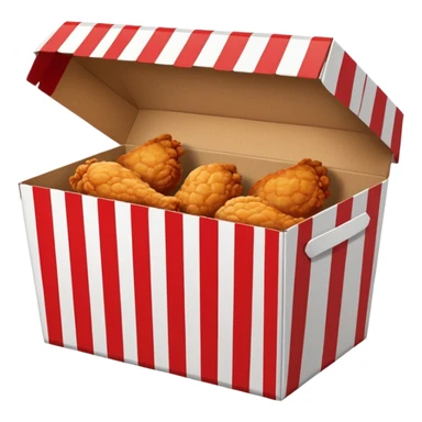 fried chicken box sticker