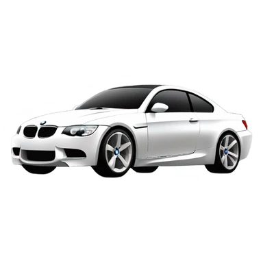 BMW white 2008 E92 335i  sticker