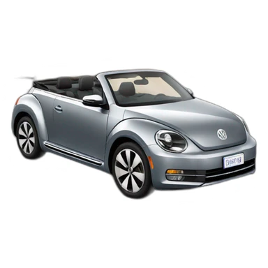 Grey 2013 VW Beetle Convertible  sticker