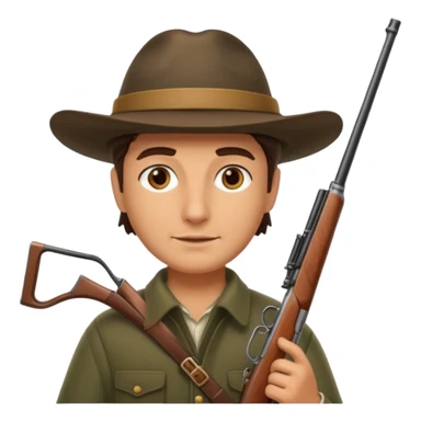 Italian hunter sticker