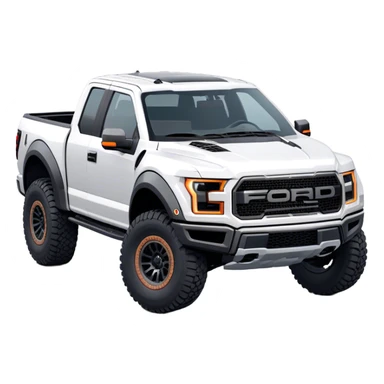 Ford f150 Raptor - Ford (Model Year: 2024) (Iconic colour: White) sticker