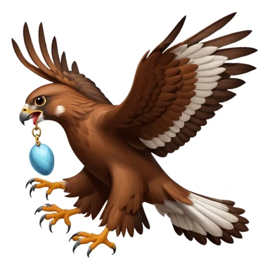 A thing catching a rabbit sticker