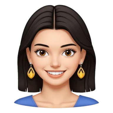 kendall jenner with earrings sticker