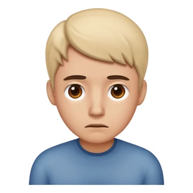 person contemplating a situation of being lost sticker