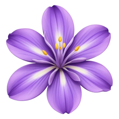 super realistic lavender hawaiian flower sticker