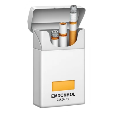 Minimalistic cigarette pack emoji sticker