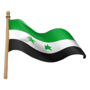 Free syrian flag sticker