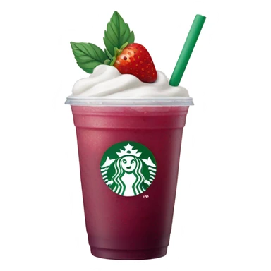 starbucks strawberry açaí refresher sticker