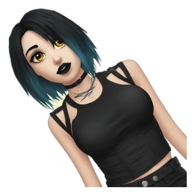 Hot goth gf sticker